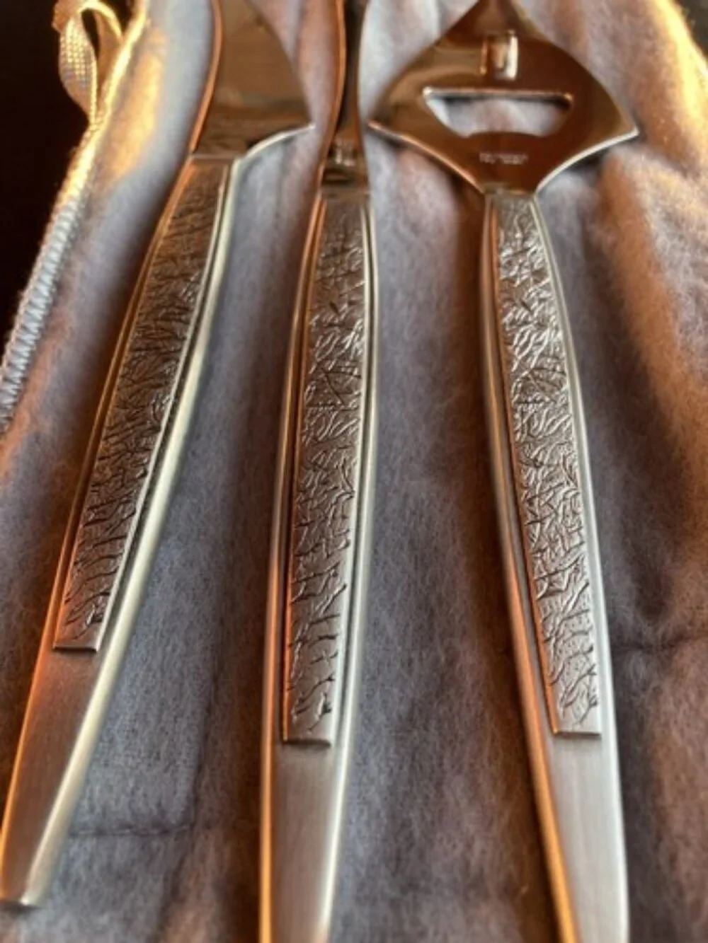Arthur Salm Stainless Steel Midcentury Bar Set Felt Pouch Box The Dynasty Japan